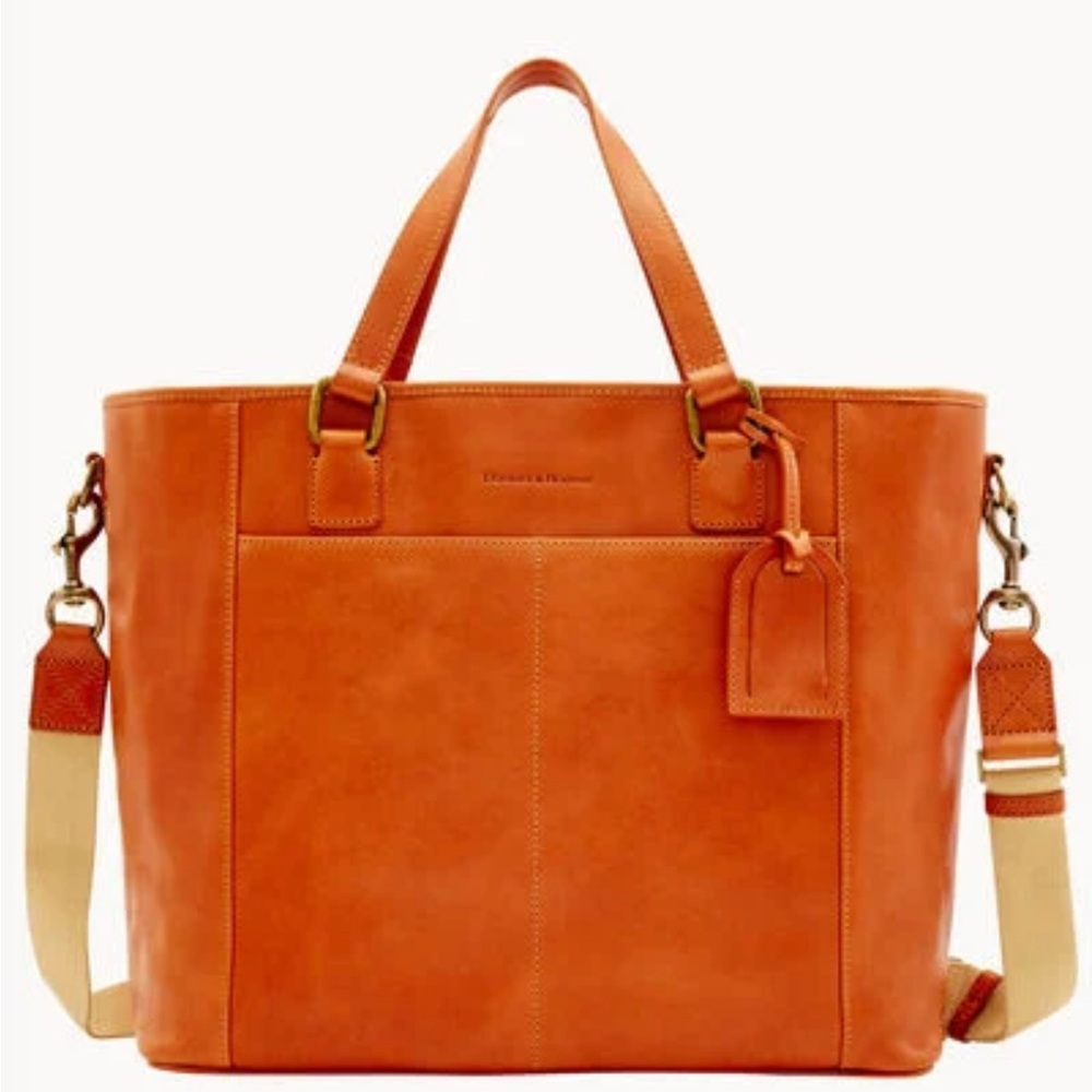 EUC Dooney and Bourke Florentine Newport Tote Italian Vacchetta Leather